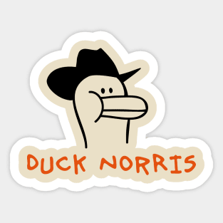 Duck Norris Sticker